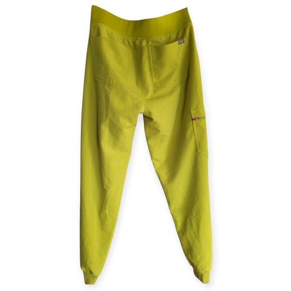 Figs Technical Collection limeade slim fit drawstring scrub pants in size XS - Picture 3 of 11